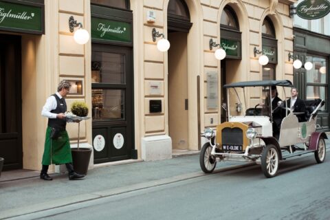 Kulinarische Stadtrundfahrt Wien im Elektro Oldtimer